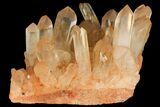 Tangerine Quartz Crystal Cluster - Madagascar #112803-2